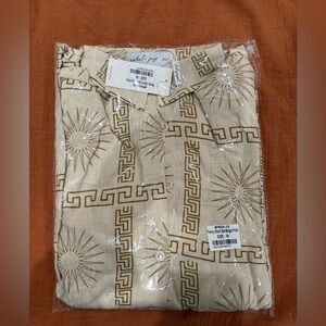 Petal & Pup Beige Geometric Print Shirt